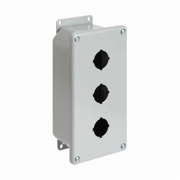 Nvent Hoffman Pushbutton Enclosure,3.50 in. D,1 Hole E1PBGXM