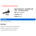 thumbnail image 2 of Outer Tie Rod End - Compatible with 1982 - 1991 Buick Century 1983 1984 1985 1986 1987 1988 1989 1990, 2 of 2