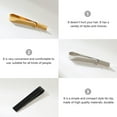 thumbnail image 2 of OULII 3 Pcs Men's Tie Clip Rectangular for Business Formal Wear, 2 of 8