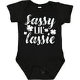 thumbnail image 3 of Inktastic Saint Patrick's Day Sassy Lil' Lassie with Shamrocks Boys or Girls Baby Bodysuit, 3 of 5