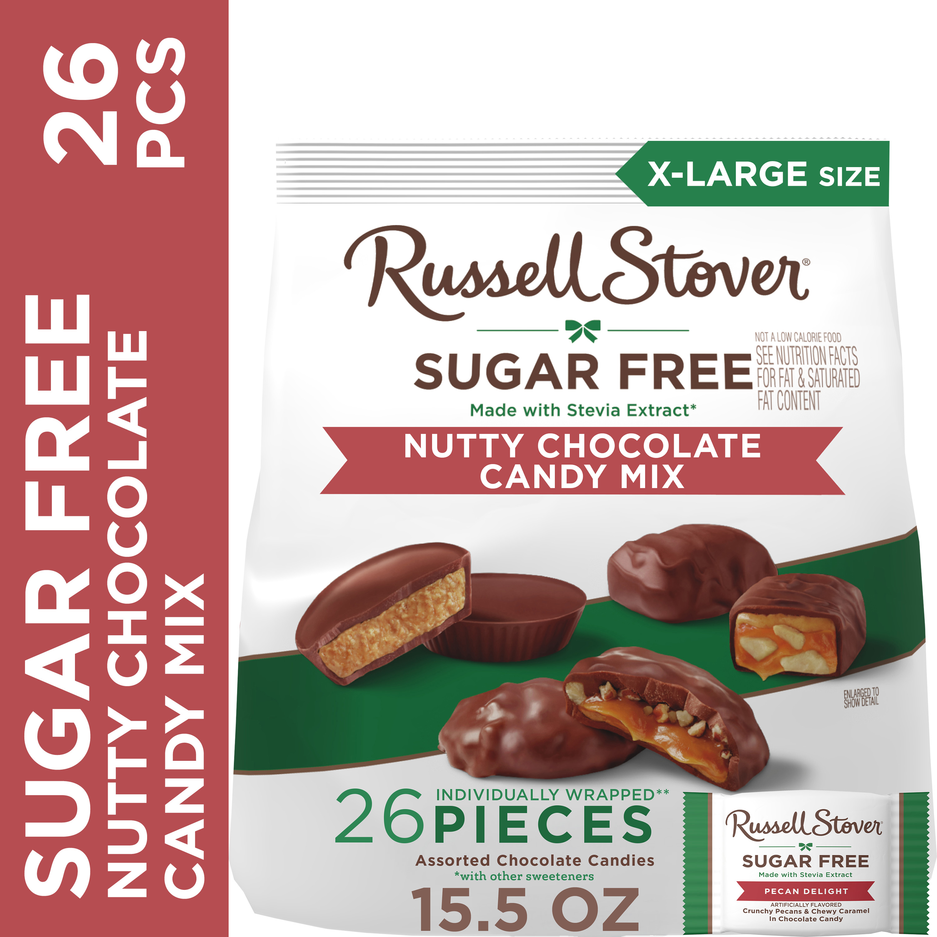 Russell Stover Sugar Free Nutty Chocolate Mix 15.5oz photo 2