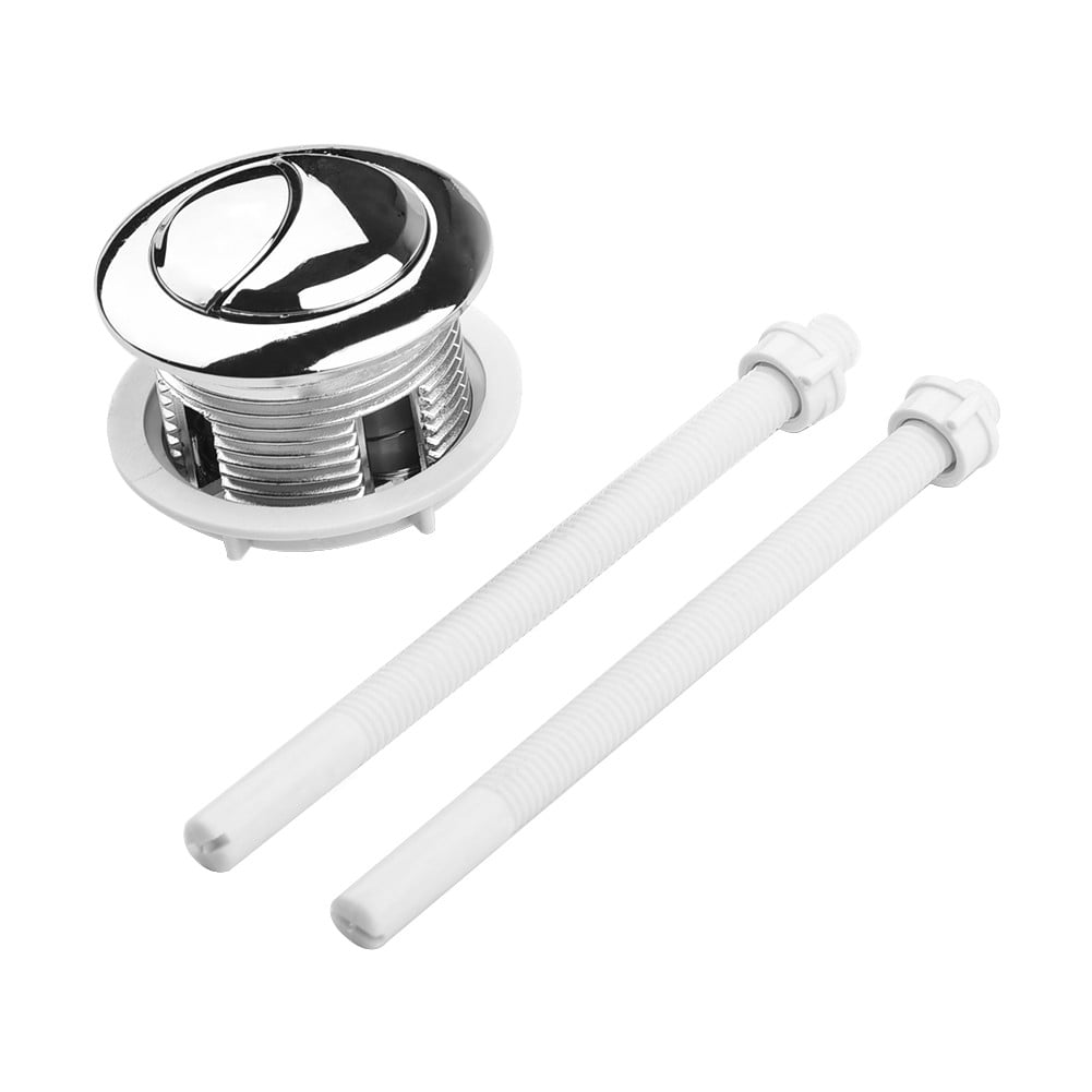 Plastic Dual Flush Toilet Water Tank Push Button With 2 Rod for38/48/58mm H BES