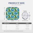 thumbnail image 3 of JUNZAN Hawaii Palms Pattern Car Windshield Sun Shade | Reflective Sunshade | Foldable 2-Piece Sun Shield Protect Your Car | Fits Sedans, SUVs, Hatchbacks-Large, 3 of 6
