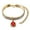 White, variant on asddcavvf Three Rows Of Diamond Encrusted Rhinestone Pet Collars Water Drop Coloured Pendants Stretc
