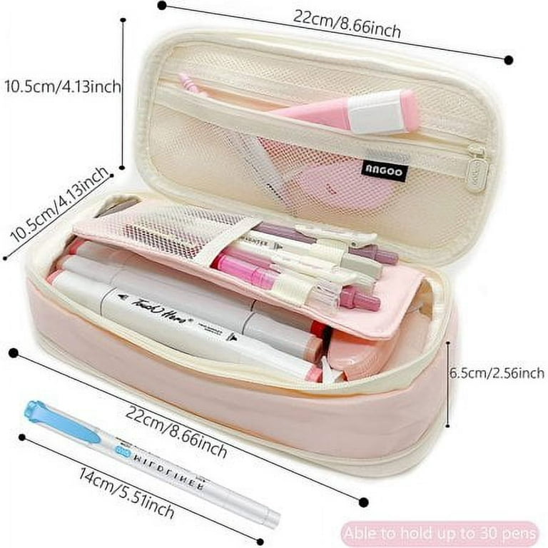 Pencil Case Big Capacity Pencil Case Cute Aesthetic Pencil Pouch for Girls  Back to School College Supplies Office Large High Capacity Pen Case