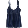 thumbnail image 1 of Aeropostale Womens Solid Front Bow Lacy S Cami Tank Top, Azul, X-Large Aeropostale Cami, 1 of 1