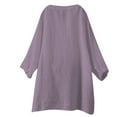 thumbnail image 5 of Jxximdong Button Up Shirts Women Loose Shirt Top Stand Solid Color Sleeve Collar Casual Women's Shirt Women's Shirt Purple Spring Tops XL, 5 of 8