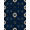 Navy Blue Black Ivory, Pattern 3, variant on ODIKA 8'x10' Washable Area Rug Navy Covering Bold Contemporary Motif Overlapping Pile Large for Dining Room, Office, Lounge, Non-Slip Chair-Friendly Mat