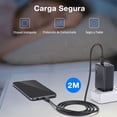 thumbnail image 3 of Cargador para pared 1Hora 65W PD, 3 puertos + cable Tipo-C, 3 of 5