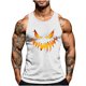 thumbnail image 2 of Camiseta sin mangas de cuello redondo para hombre, con estampado de Halloween, cuello redondo, estilo informal, deportiva, para hombre, 2 of 5