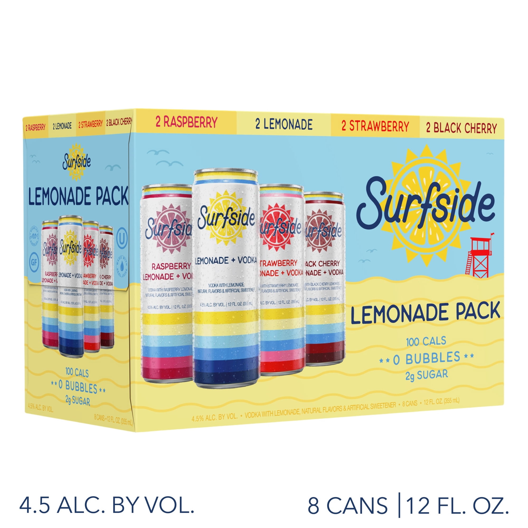 Surfside Lemonade + Vodka Variety 8 Pack