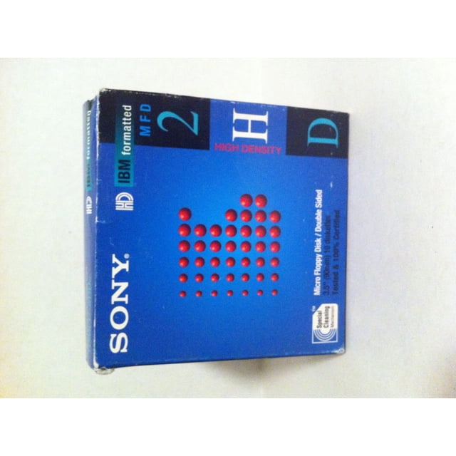 Disquete Sony Micro, 1,44 MB, 3,5 pulgadas, 10 unidades, formateado IBM