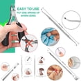 thumbnail image 5 of 7 - Piece Professional Stainless Steel Pedicure Set with Ingrown Toenail Pliers Making it Suitable for Both Home Use and Travel Gift, 5 of 8