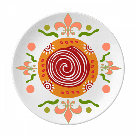 

Red Screw Mexico Totems Ancient Civilization Flower Ceramics Plate Tableware Dinner Dish