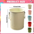 thumbnail image 3 of Metal Pen Holder Storage Tin with Handle Small Desk Organizer Planter for Home Office Decor, 3 of 4