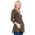 thumbnail image 4 of Maternity V Neck Swing Tunic Top, 4 of 8