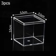 thumbnail image 1 of 3pcs Transparent Acrylic Candy Box Wedding Party Favor Packing Jewelry Storage, 1 of 11