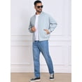 thumbnail image 2 of DARING DIVA Casual Stylish Lightweight Full Zip Up Bomber Jacket 2XL Gray, 2 of 7