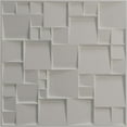 thumbnail image 5 of Ekena Millwork 19 5/8"W x 19 5/8"H Modern Square EnduraWall Decorative 3D Wall Panel, Universal Pearl Metallic Sea Mist (Covers 2.67 Sq. Ft.), 5 of 6