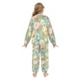 thumbnail image 3 of Fluffy Pajamas Set Fuzzy Winter Warm Pj Sets Pullover Tops and Long Pants Pink Tulips and Cosmos X-Small, 3 of 8