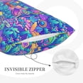 thumbnail image 5 of Daiia Colorful Mushrooms Bedding Waterproof Pillow Protector Zippered Queen – Bed Bug Proof Pillow Encasement-14"x20", 5 of 9