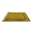 thumbnail image 2 of Ahgly Company Machine Washable Indoor Rectangle Persian Yellow Traditional Area Rugs, 2' x 5', 2 of 4