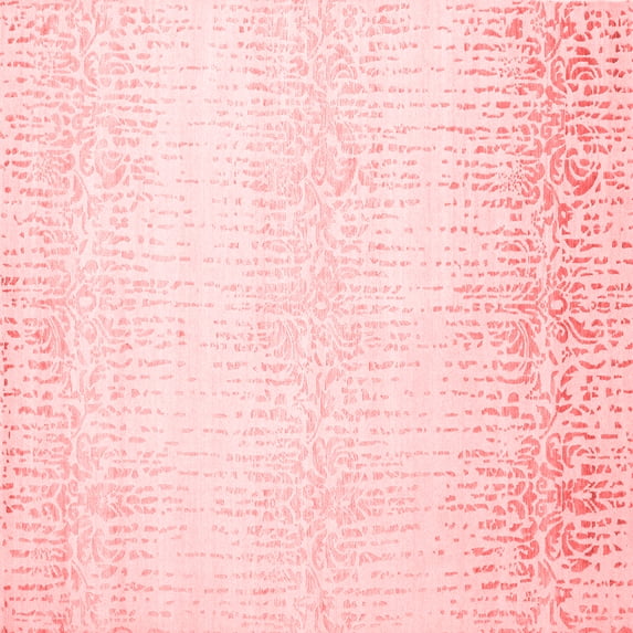 Ahgly Company Indoor Square Abstract Red Contemporary Area Rugs, 4' Square