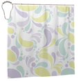 thumbnail image 2 of YFYANG Waterproof Bathroom Shower Curtain, Gorgeous Lilac Shower Curtain Set with Hooks, Home Bathroom Tub Decor - 72 "x72", Iron Hooks, 2 of 6