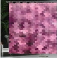 thumbnail image 3 of Ambesonne Pink Shower Curtain, Overlapping Ombre Motifs Art, 69"Wx75"L, Pale Fuchsia Soft Pink, 3 of 4