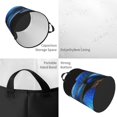 thumbnail image 2 of Balery Blue Viper Snake Cesta de ropa redonda con asas, impermeable, independiente, para ropa, juguetes, dormitorio y familia-Medium, 2 of 6