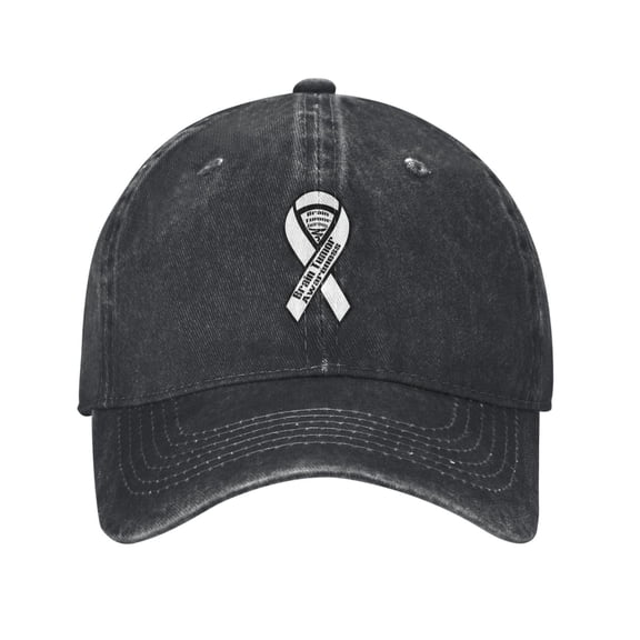 Brain Tumor Awareness Ribbon Adult Adjustable Classic Washed Casquette Cap Hat Baseball Cap For Man For Woman