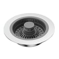 thumbnail image 4 of Colador De Desagüe Para Fregadero De Cocina, Atrapapelos De Metal, Suministros De Repuesto, Juego De Tapón De Fregadero C Conjunto C, 4 of 7
