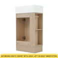 thumbnail image 2 of 18.6" Bathroom Vanity with Sink, Bathroom Vanity Cabinet with Two-tier Shelf, Left or Right Orientation, Natural, 2 of 12