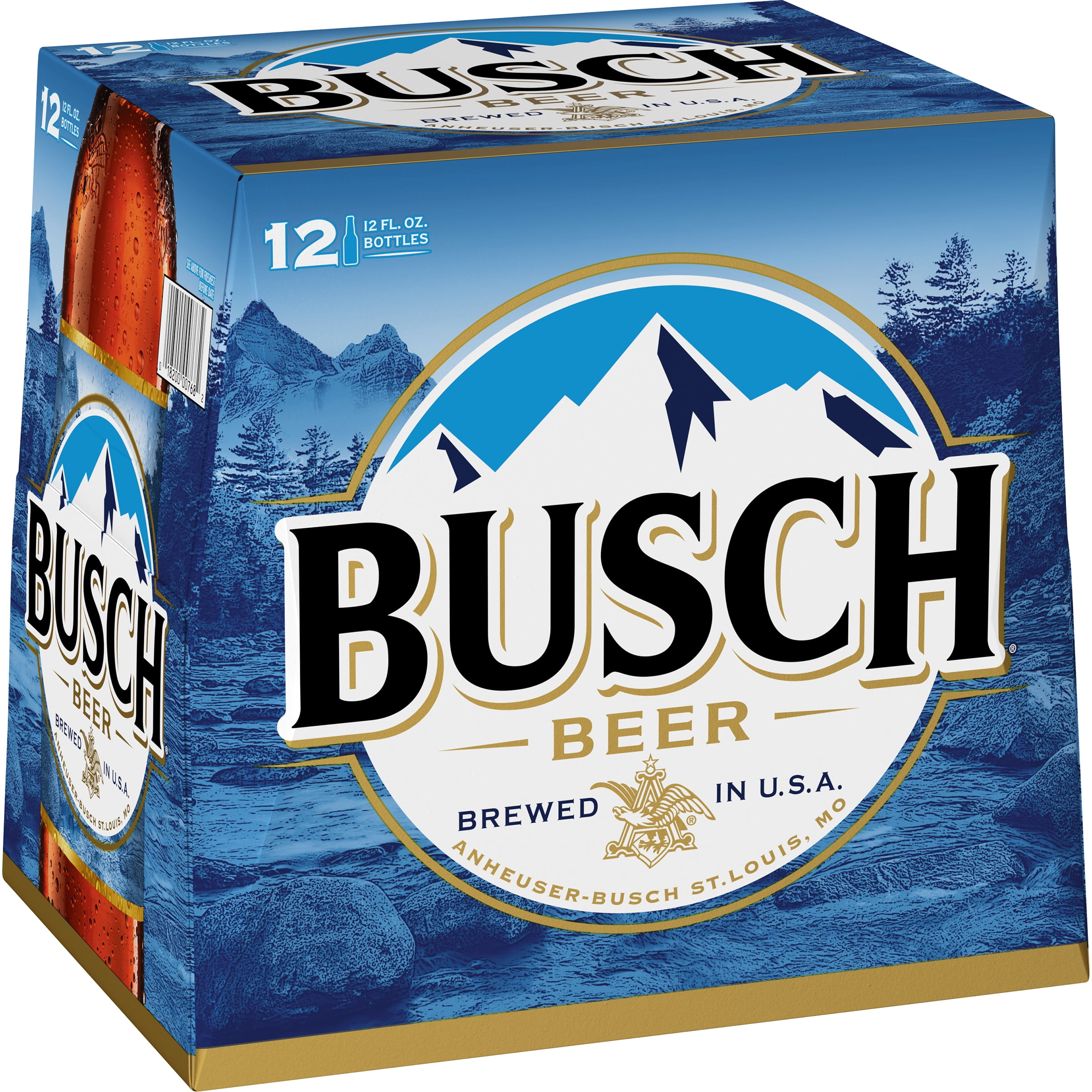 Busch Beer 12 Pack 12 Fl Oz Bottles 4 3 Abv Walmart Com Walmart Com