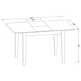 thumbnail image 5 of Rectangle Dining Table Set with 4 Chairs - Modern Kitchen Table, Beige Red Mahogany Finish, 5 of 7