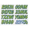 thumbnail image 3 of STIFFIE Whipline Solid Atomic Green/Navy 3" Alpha-Numeric Registration Identification Numbers Stickers Decals for Boats & Personal Watercraft, 3 of 8