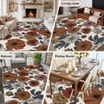 thumbnail image 5 of Vintage Peony Area Rugs 6'x9', Washable Small Throw Rugs for Kitchen Dining room, Summer Botanical Retro Art Rustic Indoor Outdoor Rug Non-Slip Low Pile Carpet Runner Reversible Floor Mats, 5 of 8