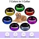 thumbnail image 3 of Collar para perros amarillo con luz, recargable por USB, 7 colores, resistente al agua, collar de seguridad con luz y correa ajustable para perros pequeños/medianos/grandes - S, 3 of 5