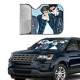 thumbnail image 4 of 5 Seconds Of Summer 5sos Car Windshield Sun Shade Auto Front Window Sunshade Cover Block Uv Rays Sun Visor Protector Car Accessories For Car Truck Suv Medium, 4 of 9