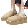 thumbnail image 1 of Botas Nieve Bajas La Casa Difusas Esponjosas Pelaje Peluches Peluche Con Forro Piel Sintética Sin Deslizamiento para El Invierno Otoño, 1 of 9