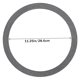 thumbnail image 5 of Wosthever 7 unids/set espaciador de auriculares de bicicleta de montaña bicicleta de carretera de fibra de carbono espaciador de auriculares Type3, 5 of 6