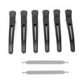 thumbnail image 1 of 6 pinzas profesionales para el pelo, antideslizantes, divisorias, para cortar y peinar el cabello (negras), 1 of 14