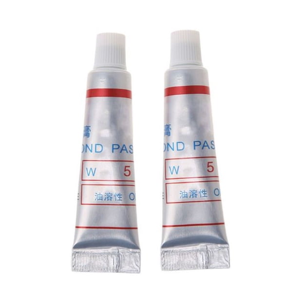 2Pcsdiamond Abrasive Paste 320-10000Grit Glass Metal Grinding Lapping Paste Oily