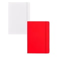 thumbnail image 2 of XIANXIAN 2 Pack A5 Pocket Notebook with Pen Holder, 8.3 x 5.7 inch Small Hardcover Lined Journal Ruled Notebook for Work, Travel, Daily Notes, To-Do Lists 80 Sheets( White*1+Red*1, 2 of 7