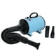 thumbnail image 2 of Methold CN Plug Pets Grooming Secador de pelo Reducción de ruido Fuerte potencia Secado rápido 2 engranajes Dispositivo de soplador de calor ajustable Suministros para perros Azul Methold PT003874-01, 2 of 6