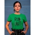 thumbnail image 2 of Run Out Difficult Time Shaped T-Shirt Women -Image by Shutterstock, Female Medium, 2 of 4