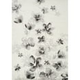 thumbnail image 4 of Northside Decor White Grey Neutral Flowers Frieze Area Rug 7'10" x 10'6", 4 of 5