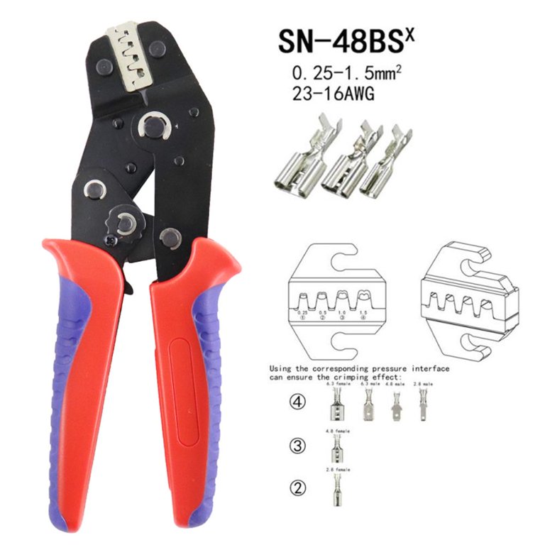 Manual Ferrule Crimper Plier Wire Terminal Electrician Tools