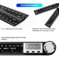 thumbnail image 3 of Digital Angle Finder Protractor, 2 in 1 Angle Finder Ruler for Woodworking/Carpenter/Construction/DIY Tools，Black, 3 of 5