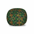 thumbnail image 1 of Abstract Storage Toy Bag Chair, Repetitive Antique Surreal Geometric Flowers Colorful Arrangement, Stuffed Animal Organizer Washable Bag, Large Size, Forest Green and Multicolor, by Ambesonne, 1 of 3